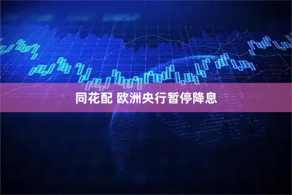 同花配 欧洲央行暂停降息